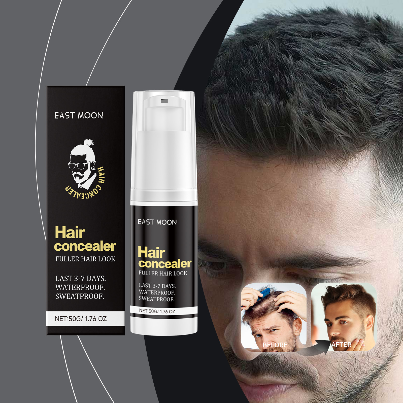 Hair Care Lotion - Haarbedekkende concealercrème Wortelverf Vult haarlijn aan