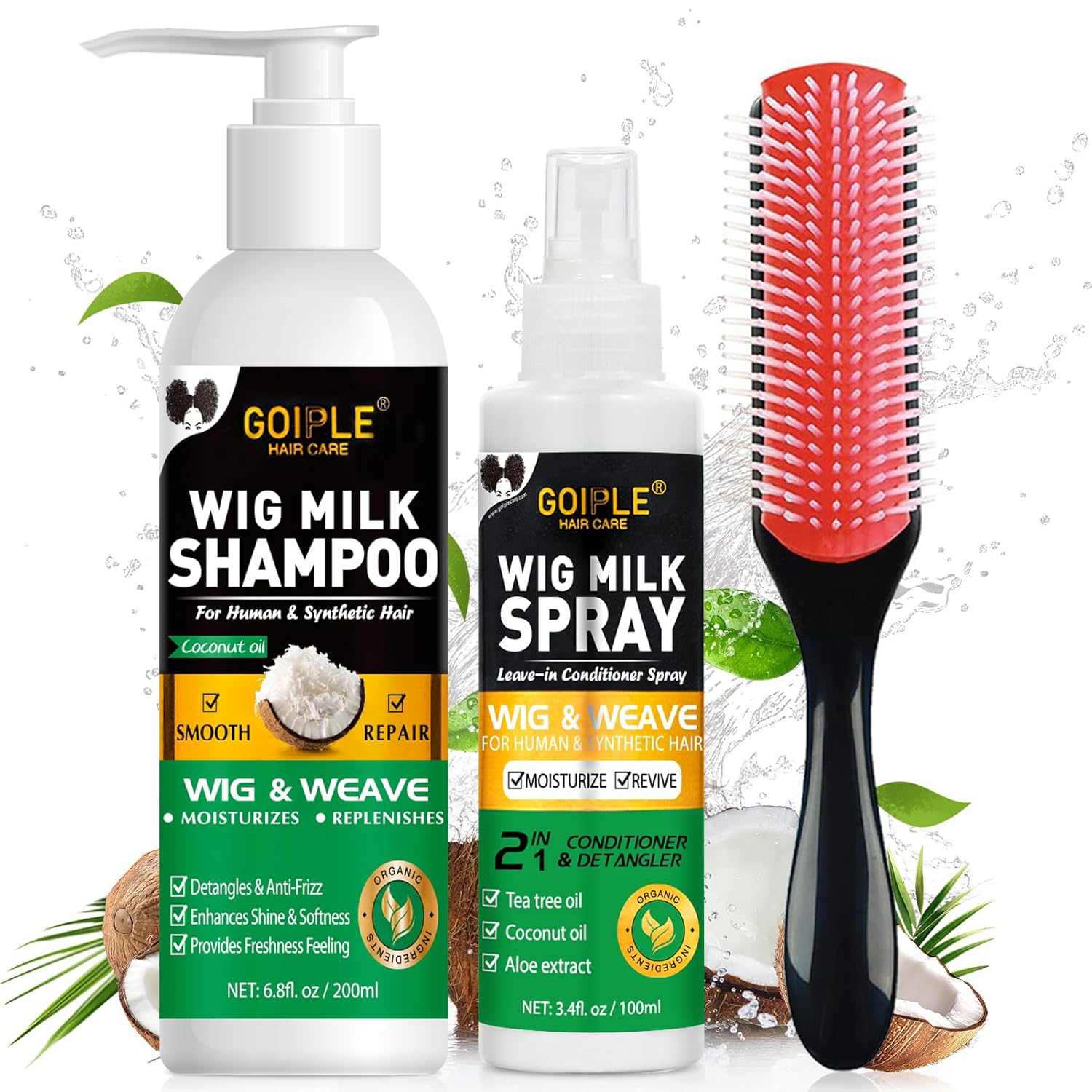 Hair Care Products - GOIPLE 3-in-1 Haarverzorgingsset met Shampoo, Conditioner