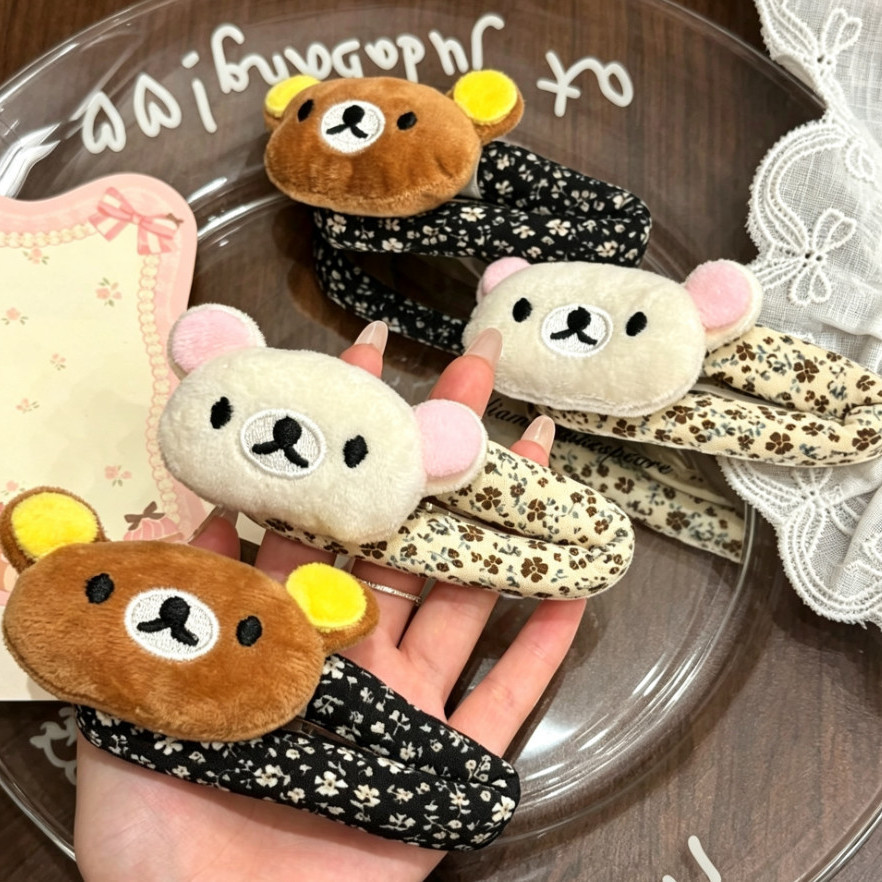 Hair Care Korean Products - Schattige Rilakkuma cartoon haarclip, Koreaanse herfst-