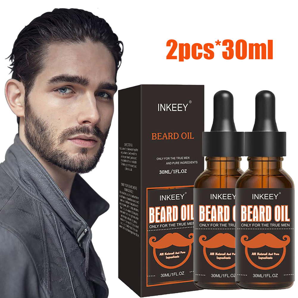 Hair Care Organic - 2 Stuks Baardverzorgingsolie Voor Mannen Natuurlijke