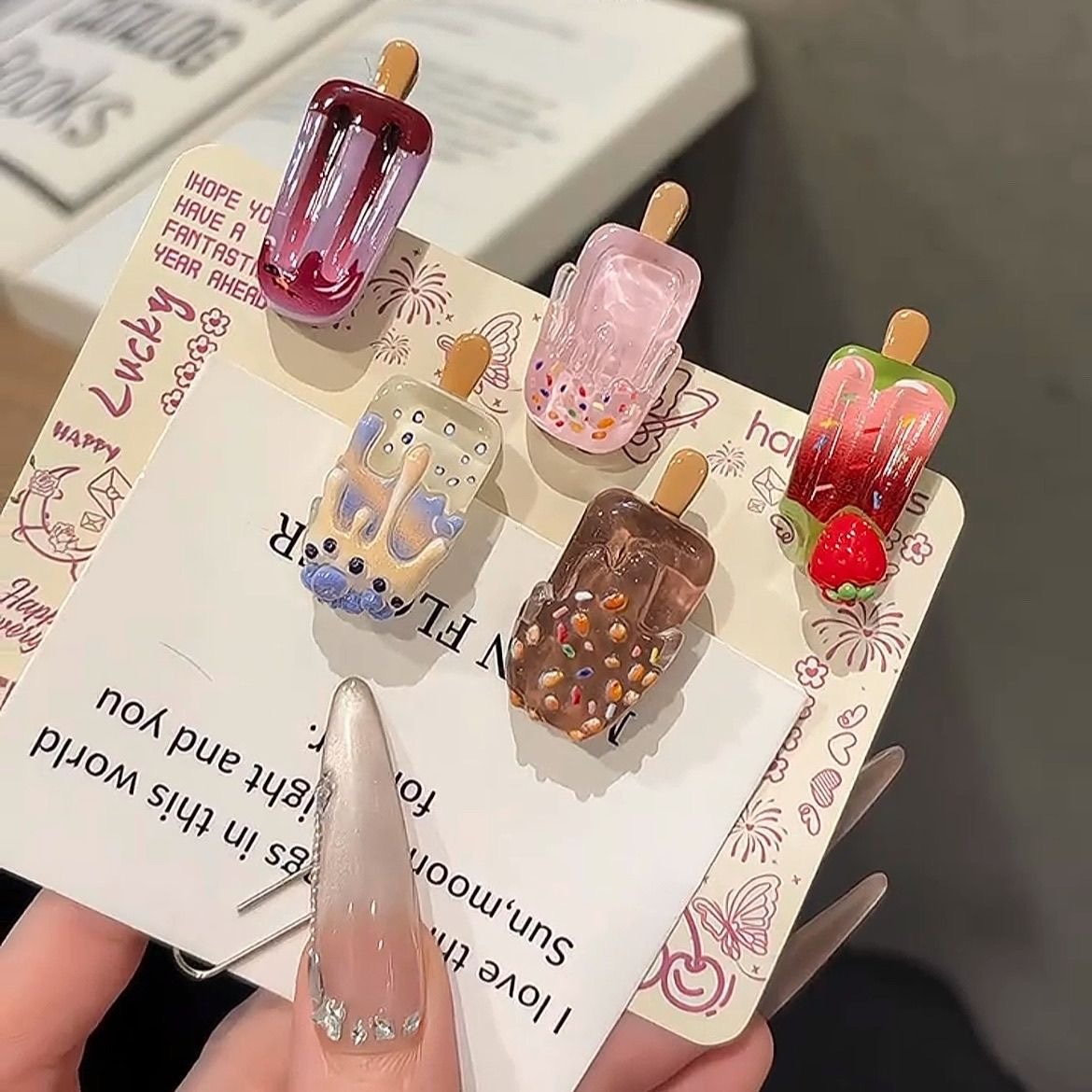 5 stuks mini ijsjes haarclips  - Hair Care Lotion recensie en prijs